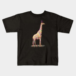 Fashionable Giraffe Kids T-Shirt